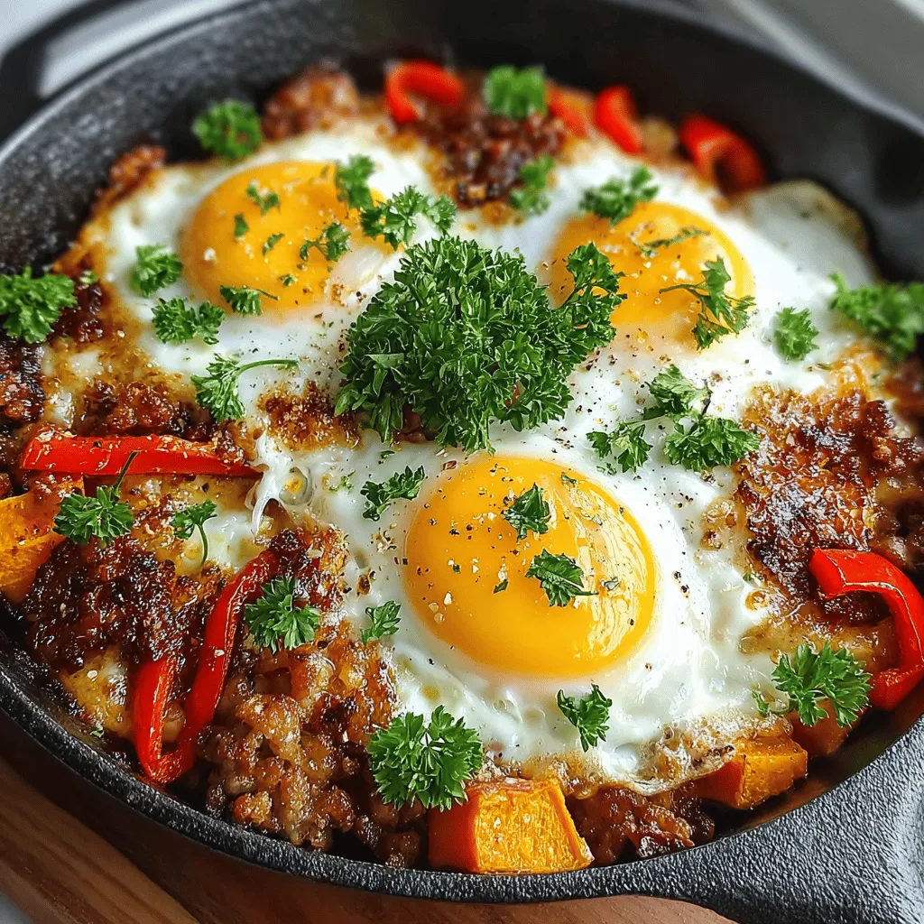 In the realm of breakfast options, few dishes can rival the warmth and wholesome satisfaction of a breakfast skillet. The Maple Sausage Sweet Potato Breakfast Skillet is more than just a meal; it is a comforting embrace of flavors and textures that can set a positive tone for the rest of your day. This delightful dish harmoniously combines savory maple sausage, nutritious sweet potatoes, and vibrant vegetables, all crowned with perfectly cooked eggs. Its hearty nature not only promises a nutritious start to your day but also caters to various dietary preferences, making it a versatile choice for families and individuals alike.