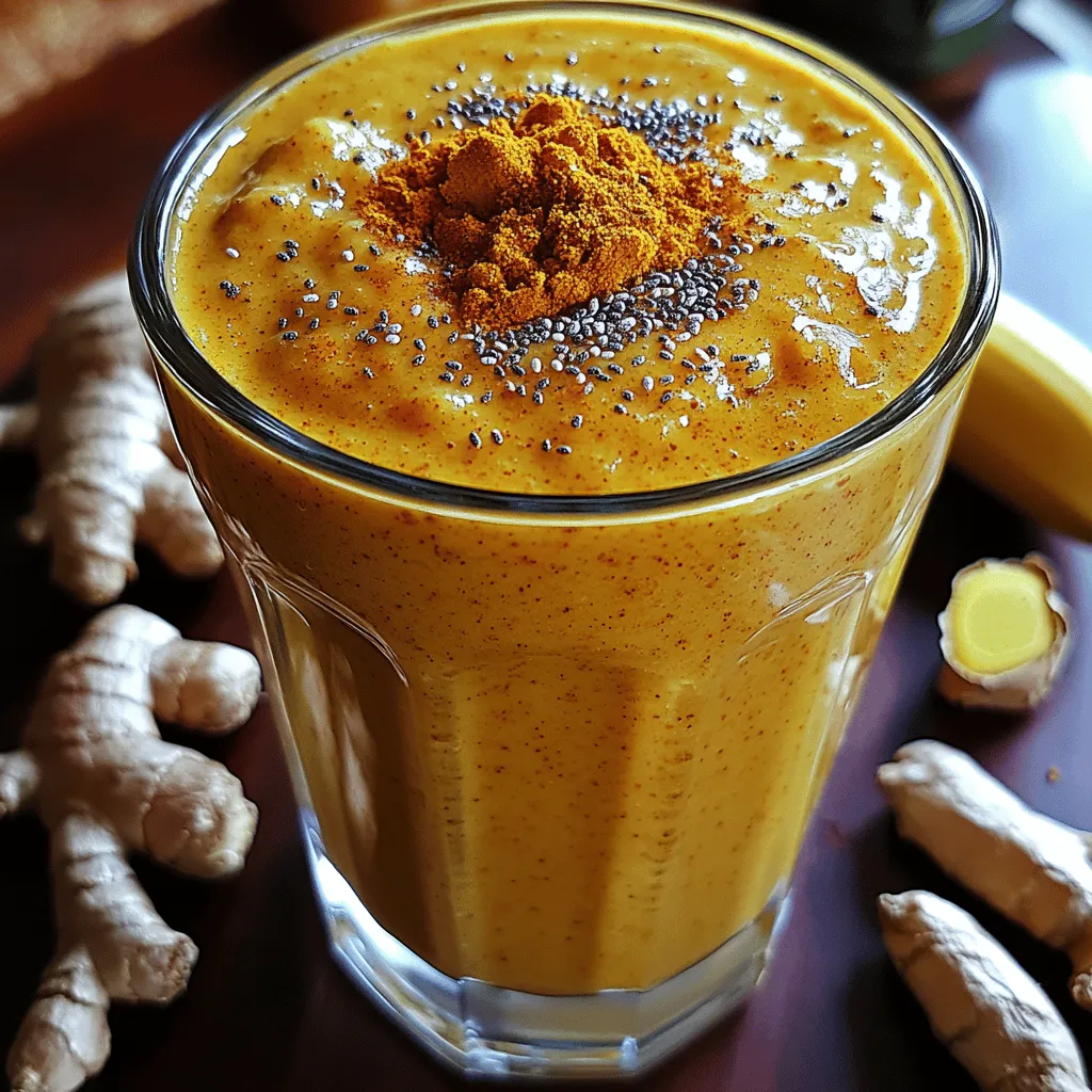 In recent years, smoothies have surged in popularity as a convenient and nutritious option for meals or snacks. These delightful blends of fruits, vegetables, and other wholesome ingredients provide an easy way to pack essential nutrients into our diets, catering to both health enthusiasts and those simply seeking a delicious treat. Among the myriad of smoothie recipes available, the Golden Turmeric Ginger Smoothie stands out as a particularly vibrant and health-boosting option. This smoothie not only tantalizes the taste buds but also harnesses the powerful benefits of its key ingredients, making it a fantastic choice for anyone looking to enhance their wellness routine.