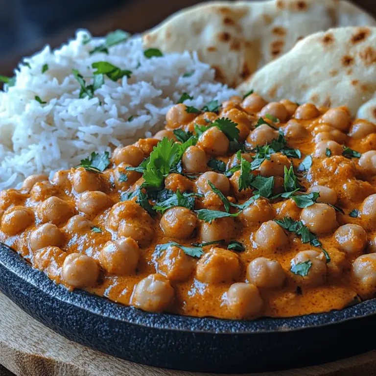 In the realm of comfort food, few dishes can rival the rich, aromatic allure of tikka masala. Traditionally a meat-based dish, this beloved Indian curry has undergone a delightful transformation in our recipe for Creamy Tikka Masala Chickpeas. This version not only embraces the hearty texture of chickpeas but also infuses the dish with the vibrant, complex flavors that tikka masala is famous for. Ideal for vegans, vegetarians, and anyone looking to enjoy a fulfilling meal without compromising on taste, this recipe is a celebration of plant-based cooking at its finest.