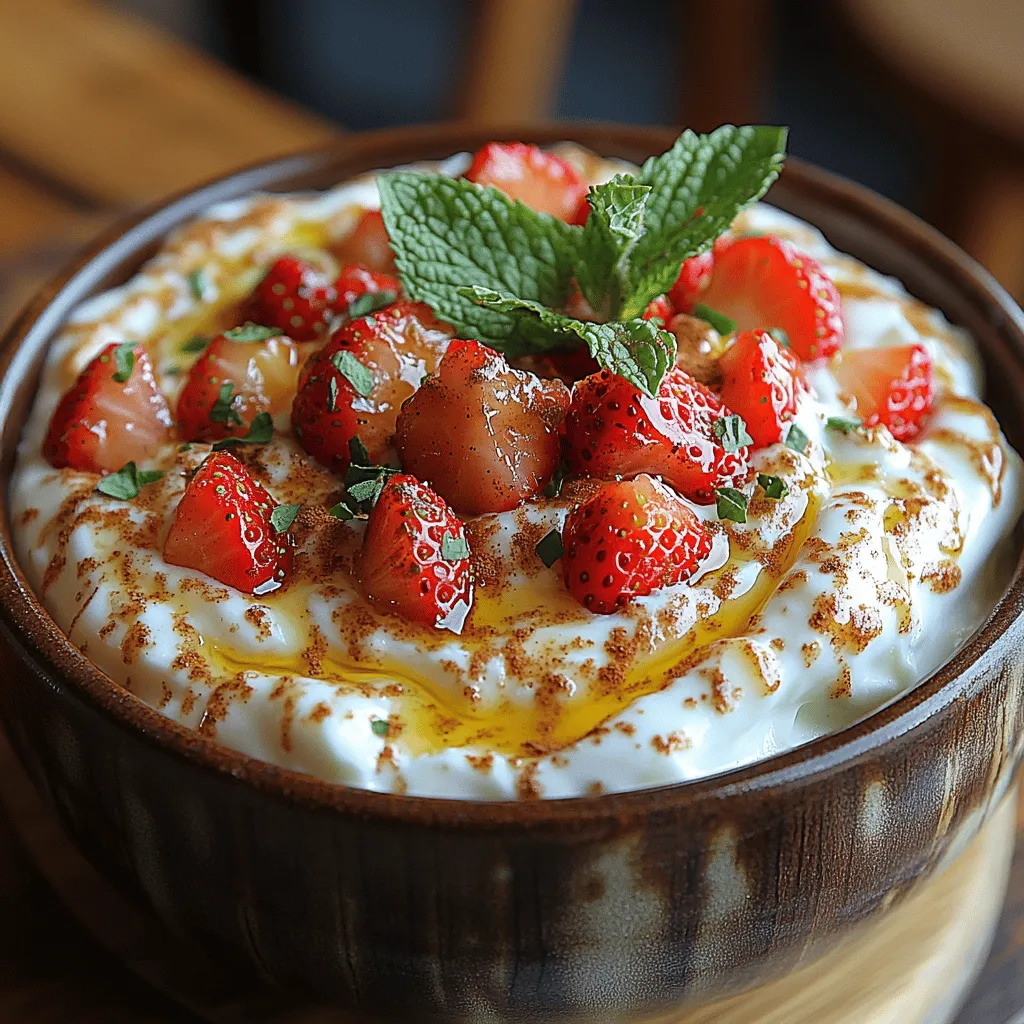 The foundation of our Creamy Greek Yogurt Strawberry Heaven lies in the yogurt base. To achieve that velvety, smooth consistency, start by selecting high-quality Greek yogurt. This type of yogurt is thicker and creamier than regular yogurt, making it perfect for dips and desserts.