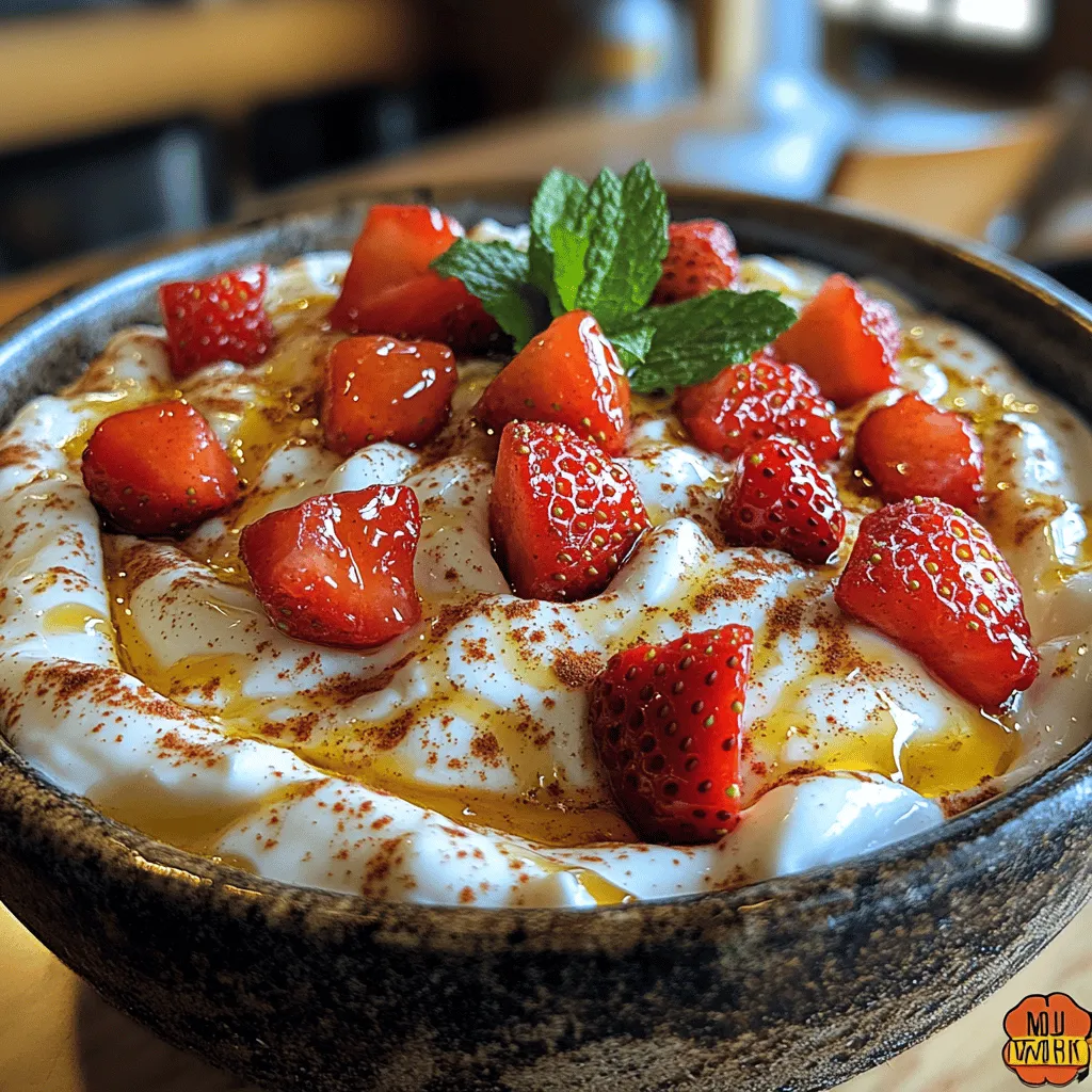 The foundation of our Creamy Greek Yogurt Strawberry Heaven lies in the yogurt base. To achieve that velvety, smooth consistency, start by selecting high-quality Greek yogurt. This type of yogurt is thicker and creamier than regular yogurt, making it perfect for dips and desserts.