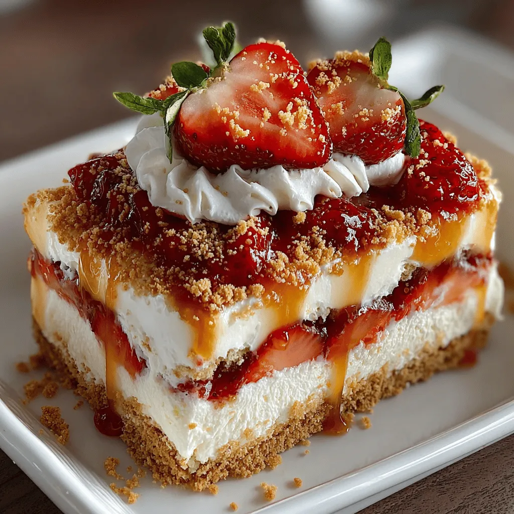 As the sun shines brighter and temperatures rise, there's nothing quite like a refreshing dessert to cool you down. Enter the Strawberry Lemonade Icebox Delight, a delightful concoction that embodies the essence of summer with its vibrant flavors and light, airy texture. This dessert showcases the perfect harmony between sweet strawberries and tangy lemon curd, making every bite a celebration of summer’s bounty. Ideal for gatherings, picnics, or simply enjoying on a warm day, this no-bake treat is as easy to prepare as it is delicious.