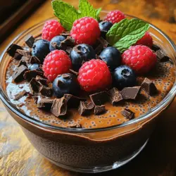 Indulging in a sweet treat doesn't have to mean compromising on health. The Decadent Sweet Chocolate Chia Pudding offers a perfect blend of rich chocolate flavor and nourishing ingredients, making it an ideal choice for breakfast, a snack, or a dessert. Not only does this pudding satisfy your sweet cravings, but it also provides a host of nutritional benefits, making it a guilt-free option for any time of day.