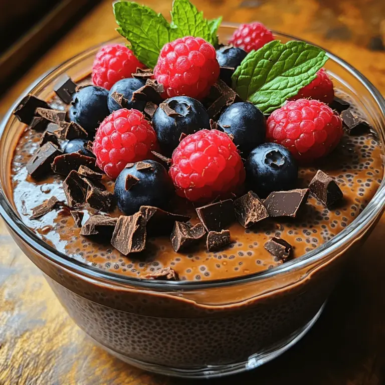 Indulging in a sweet treat doesn't have to mean compromising on health. The Decadent Sweet Chocolate Chia Pudding offers a perfect blend of rich chocolate flavor and nourishing ingredients, making it an ideal choice for breakfast, a snack, or a dessert. Not only does this pudding satisfy your sweet cravings, but it also provides a host of nutritional benefits, making it a guilt-free option for any time of day.