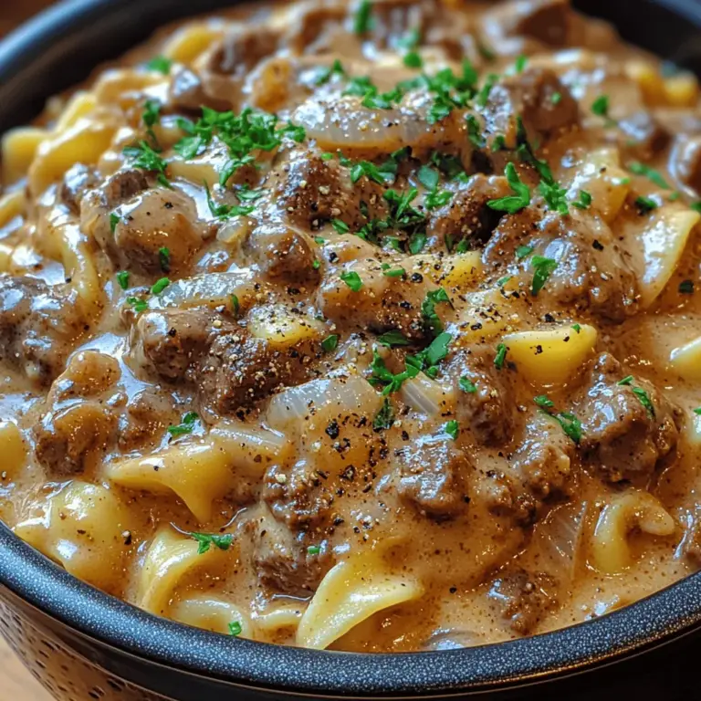 Beef stroganoff is a beloved dish that has warmed hearts and homes for generations. This classic comfort food originated in Russia and has since become a staple in kitchens around the world, celebrated for its rich flavors and creamy textures. Traditionally made with tender cuts of beef and a savory sauce, stroganoff is often served over a bed of egg noodles, making it a filling and hearty meal perfect for any occasion.