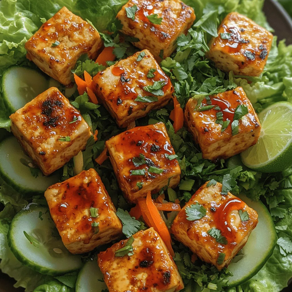 Crispy Sriracha tofu lettuce wraps are a delightful fusion of flavors and textures that elevate any meal, whether it's a casual weeknight dinner or a gathering with friends. The dish showcases the satisfying crunch of fresh lettuce enveloping crispy tofu, all brought together by the bold kick of Sriracha sauce. As plant-based diets continue to gain traction, these lettuce wraps stand out not only for their vibrant taste but also for their nutritional benefits, catering to the needs of vegans, vegetarians, and anyone looking to incorporate more wholesome, delicious meals into their diet.