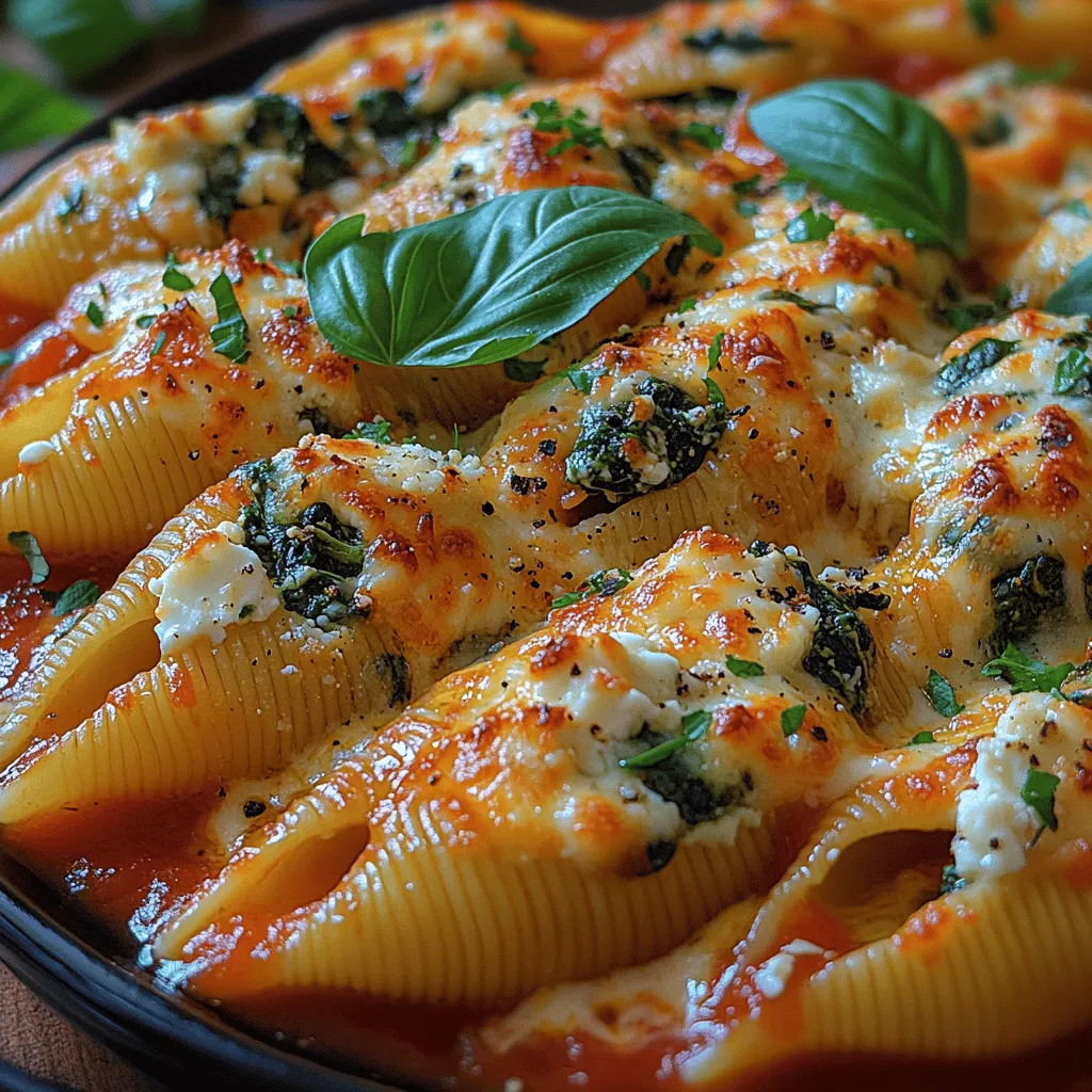 If you’re on the hunt for a delicious vegetarian recipe that satisfies cheese cravings and nourishes the body, look no further than Cheesy Spinach & Feta Delight. This dish perfectly marries the rich, creamy flavors of feta and ricotta with the vibrant, earthy taste of fresh spinach, all enveloped in tender pasta shells. Not only is it a hit among cheese enthusiasts, but it also appeals to those seeking a wholesome meal packed with nutrients.