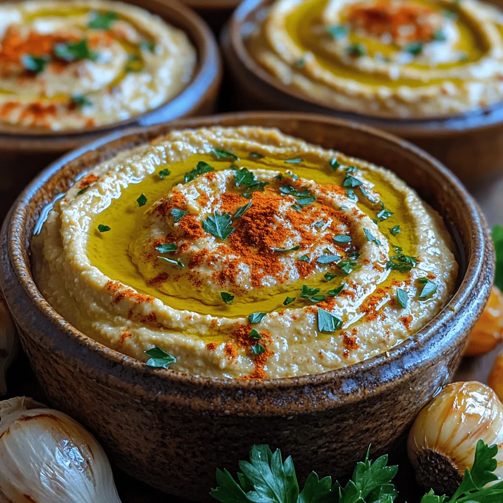 Hummus has become a beloved staple in kitchens around the world, known for its creamy texture and rich flavor. Among the myriad of hummus variations, one stands out for its unique taste and aromatic appeal: Creamy Roasted Garlic Hummus. This delightful dish draws inspiration from traditional Middle Eastern cuisine, where hummus has been enjoyed for centuries as a nutritious and flavorful dip. The process of roasting garlic is a time-honored culinary technique that enhances the natural sweetness of the garlic, transforming it into a delightful addition to this creamy dip.