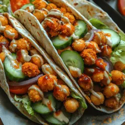 In the realm of quick, nutritious, and delicious meals, Crunchy BBQ Chickpea Wraps stand out as an exceptional option. Whether you’re a busy professional seeking a healthy lunch or a parent looking to entice picky eaters, this recipe offers a delightful blend of flavors and textures that is both satisfying and wholesome. These wraps combine the satisfying crunch of baked chickpeas with the tangy flavor of BBQ sauce, all enveloped in a nutritious wrap. They are not only easy to prepare but also cater to various dietary preferences, making them a staple for anyone seeking a healthy yet indulgent meal.