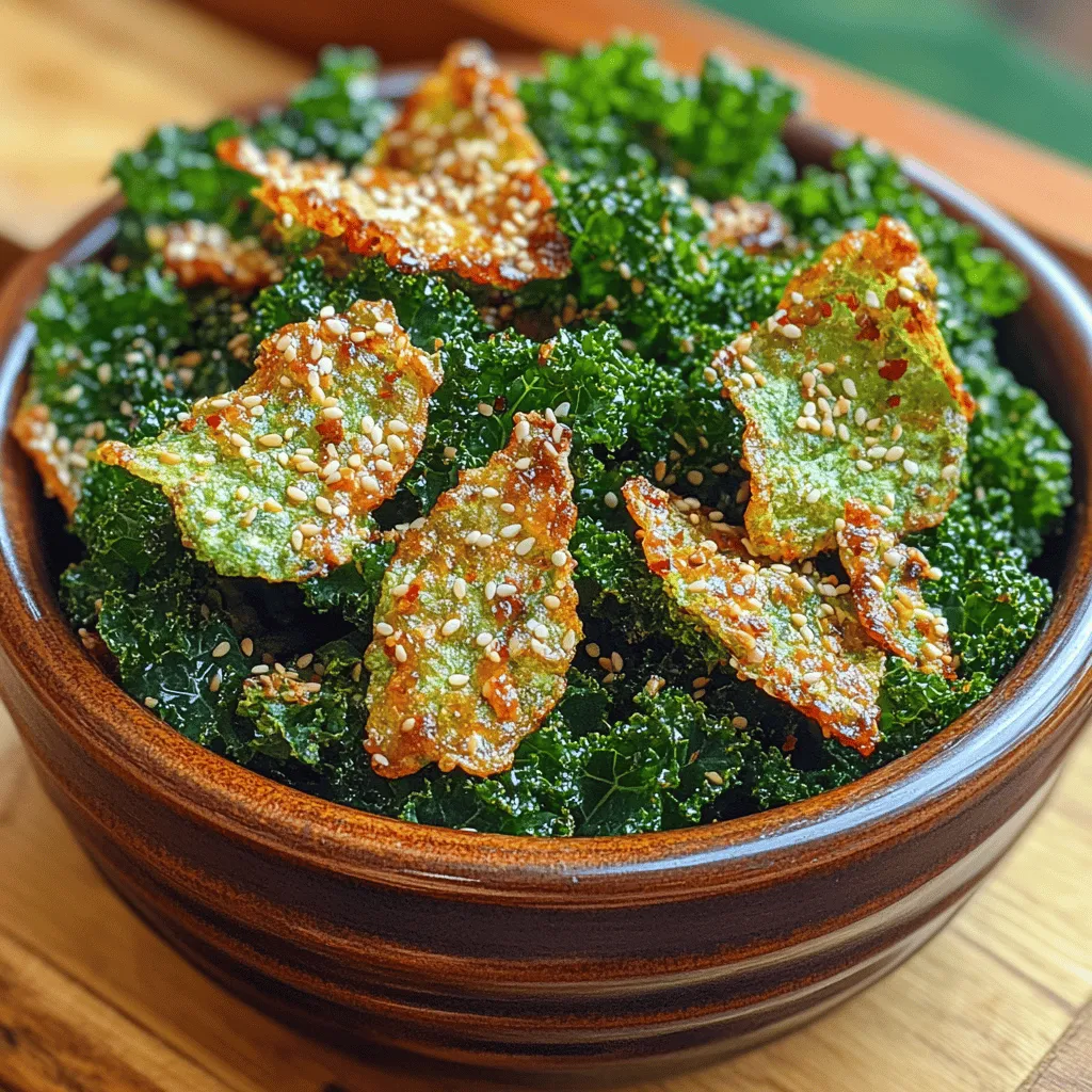 In the world of healthy snacking, few options are as enticing and nutritious as crunchy sesame kale chips. These delightful morsels offer a crispy texture and a burst of flavor, making them an ideal alternative to traditional potato chips. Whether you are looking to incorporate more greens into your diet or simply seeking a satisfying snack, crunchy sesame kale chips deliver on both fronts. This recipe not only provides a satisfying crunch but also packs a nutritional punch, rich in vitamins A, C, and K, as well as antioxidants and fiber.