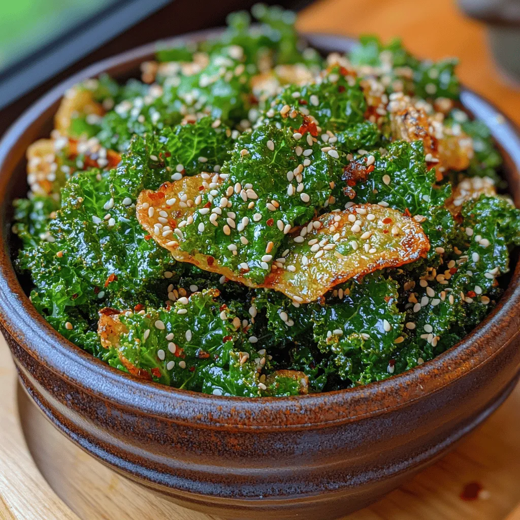 In the world of healthy snacking, few options are as enticing and nutritious as crunchy sesame kale chips. These delightful morsels offer a crispy texture and a burst of flavor, making them an ideal alternative to traditional potato chips. Whether you are looking to incorporate more greens into your diet or simply seeking a satisfying snack, crunchy sesame kale chips deliver on both fronts. This recipe not only provides a satisfying crunch but also packs a nutritional punch, rich in vitamins A, C, and K, as well as antioxidants and fiber.