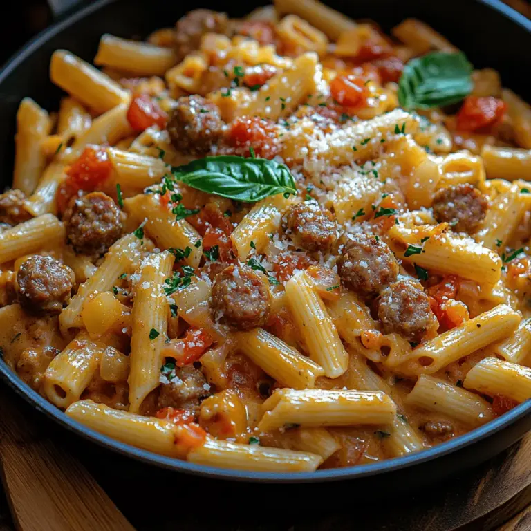 Discover the delightful world of one-pan meals with this Savory Italian Sausage Pasta Skillet recipe. Perfect for busy weeknights or a cozy family dinner, this dish brings together the bold flavors of Italian sausage, vibrant vegetables, and a creamy sauce, all in one convenient skillet. The beauty of this recipe lies not only in its delicious taste but also in its simplicity. With minimal cleanup and a quick prep time, it embodies the essence of comfort food while accommodating a fast-paced lifestyle.