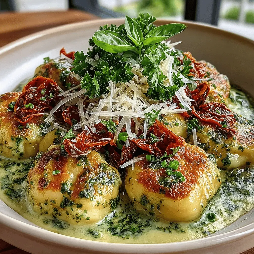 If you’re in search of a dish that embodies comfort, flavor, and simplicity, look no further than Creamy Pesto Gnocchi with Sun-Dried Tomatoes. This pasta dish, characterized by pillowy gnocchi enveloped in a rich and creamy pesto sauce, is an exquisite culinary experience that can elevate any meal. Whether you’re preparing a quick weeknight dinner, hosting a gathering, or planning a romantic date night, this recipe has the versatility and appeal to impress.