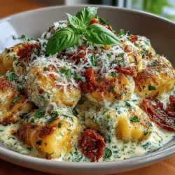If you’re in search of a dish that embodies comfort, flavor, and simplicity, look no further than Creamy Pesto Gnocchi with Sun-Dried Tomatoes. This pasta dish, characterized by pillowy gnocchi enveloped in a rich and creamy pesto sauce, is an exquisite culinary experience that can elevate any meal. Whether you’re preparing a quick weeknight dinner, hosting a gathering, or planning a romantic date night, this recipe has the versatility and appeal to impress.