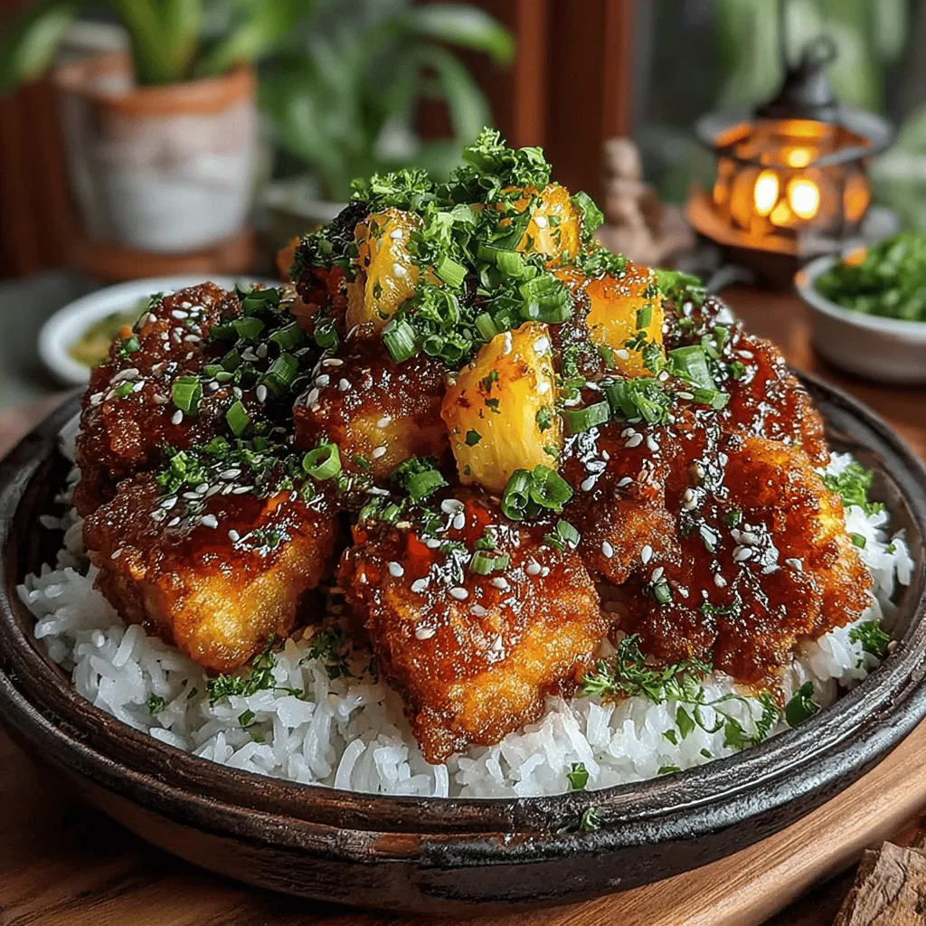If you're searching for a vibrant, flavor-packed dish that tantalizes the taste buds, look no further than Tropical Pineapple Glazed Tofu. This delightful recipe merges the sweetness of fresh pineapple with the savory depth of soy sauce and garlic, creating a harmonious balance that appeals to a wide array of palates. Ideal for weeknight dinners or meal prep, this dish is both quick to prepare and satisfying, catering to various dietary preferences, including vegan and vegetarian lifestyles.
