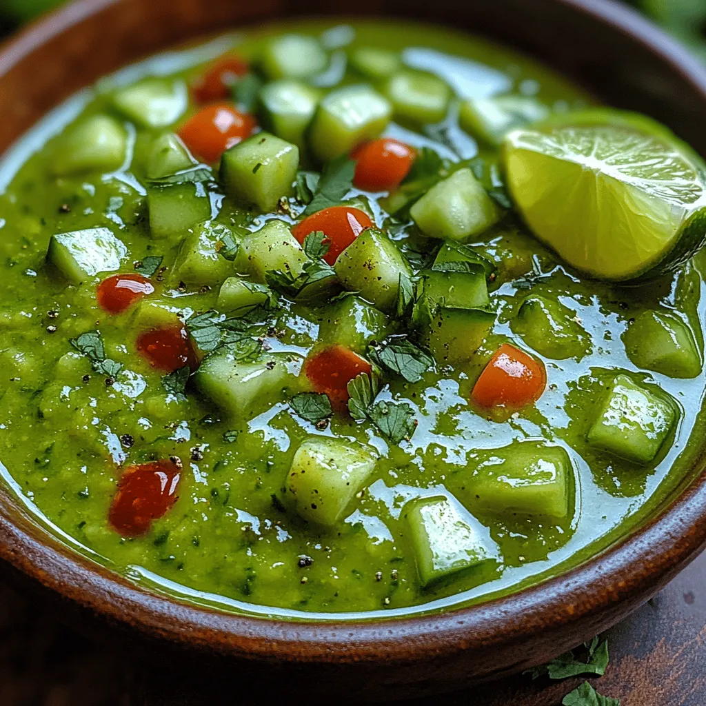 As the sun blazes overhead and temperatures rise, finding a meal that is both refreshing and satisfying becomes a culinary quest. Enter Chilled Avocado Bliss Gazpacho, a vibrant and creamy soup that perfectly encapsulates the essence of summer dining. This dish is a delightful fusion of flavors and textures, featuring the rich creaminess of ripe avocados, the crispness of fresh cucumbers, and the robust sweetness of vine-ripened tomatoes. Not only is this gazpacho a feast for the senses, but it is also a powerhouse of nutrients, making it an ideal choice for health-conscious individuals looking to stay cool and energized during the hot months.