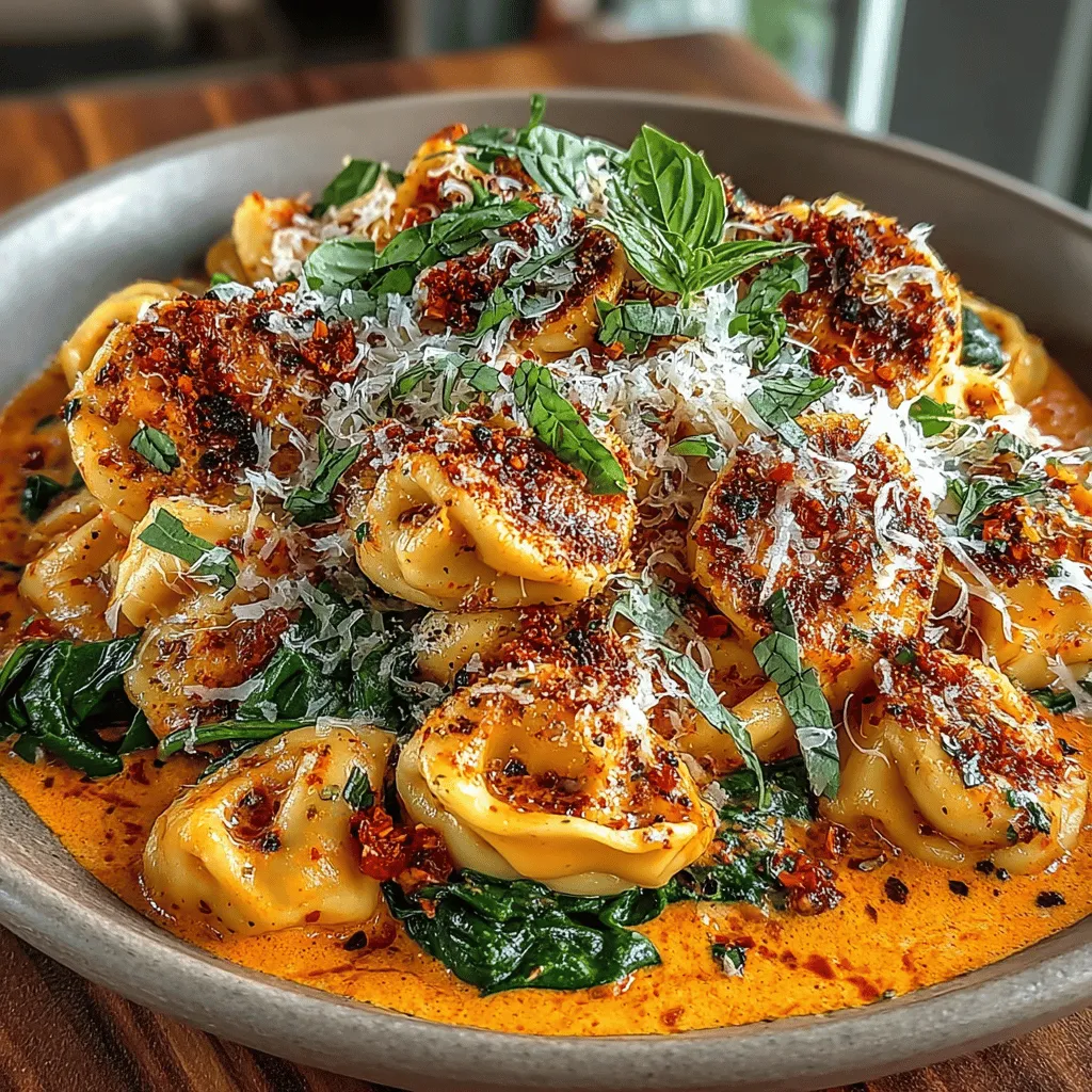 The creamy sauce is the heart of the creamy roasted red pepper tortellini, and making it is both simple and rewarding. Begin by roasting your red peppers until they are tender and slightly charred; this enhances their natural sweetness and gives the sauce a beautiful depth of flavor. Once roasted, allow them to cool slightly before peeling off the skins and removing the seeds.