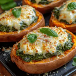 Sweet potatoes, with their vibrant orange hue and natural sweetness, have long been a staple in many households. When combined with a rich, creamy spinach filling, they transform into a dish that not only pleases the palate but also nourishes the body. Our Creamy Spinach Stuffed Sweet Potatoes recipe is an inviting blend of flavors and textures, making it a perfect option for a family dinner or as a standout side dish at gatherings. This article will guide you through each step of creating this delightful dish while highlighting its nutritional benefits and versatility.