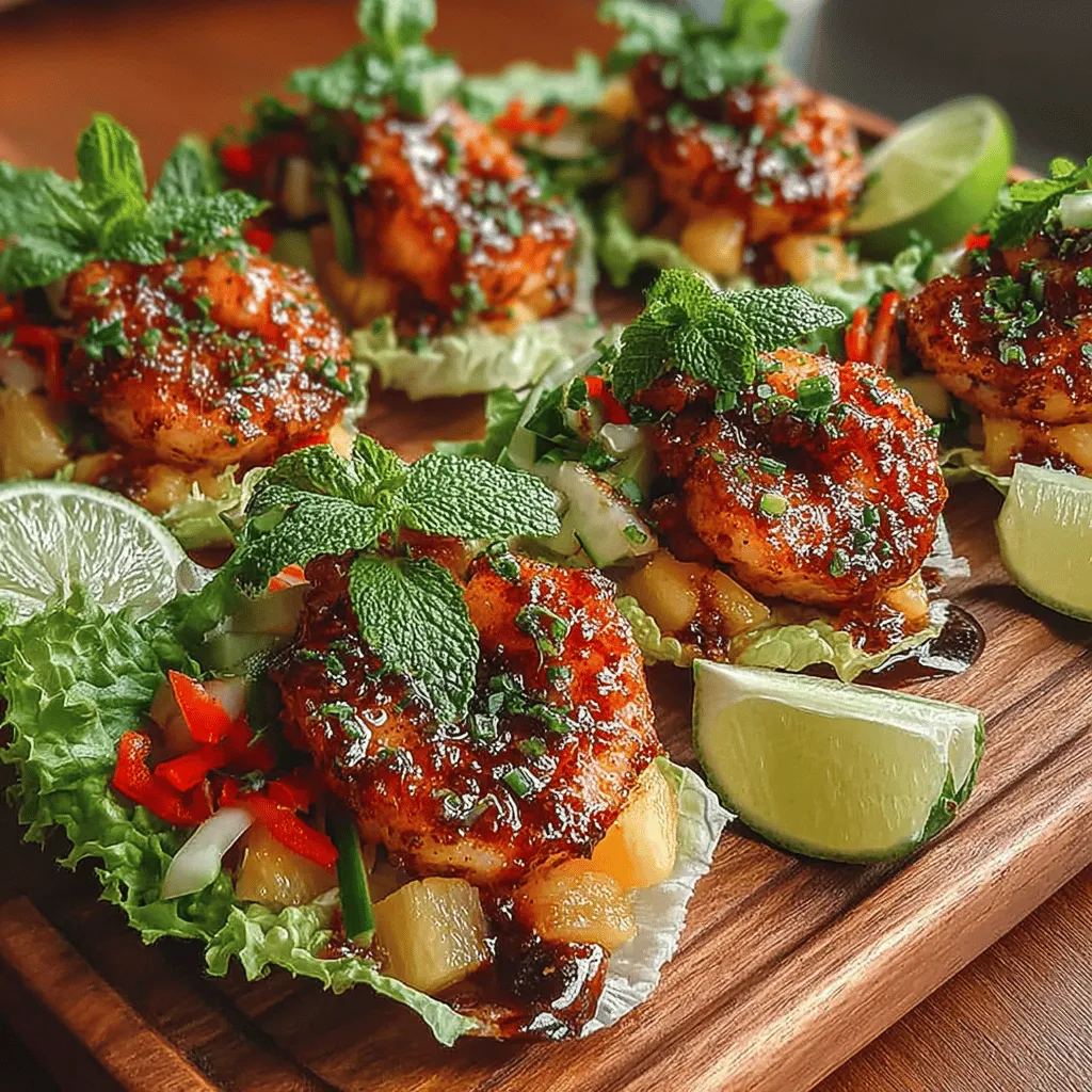 As summer approaches, our culinary cravings shift toward the vibrant, refreshing flavors that embody the season. Tropical flavors not only evoke a sense of vacation and relaxation but also enhance our dining experiences with fresh and exciting combinations. One dish that perfectly captures this essence is Tropical Shrimp Lettuce Wraps with Pineapple Glaze. This recipe combines succulent shrimp with a sweet and tangy glaze, all wrapped in crisp lettuce leaves, making it an ideal choice for summer gatherings or a light weeknight dinner.