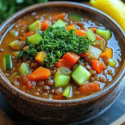 As the seasons change and the air turns crisp, there’s nothing quite like a steaming bowl of soup to provide warmth and nourishment. Hearty soups have long been cherished as comfort food, offering not just a sense of well-being but also a healthy, satisfying meal option. Among the many varieties of soup, the Rustic Harvest Vegetable & Lentil Soup stands out for its rich flavors and abundant nutrition. This dish is a celebration of the harvest, showcasing seasonal vegetables and protein-packed lentils, making it an ideal choice for any time of the year.