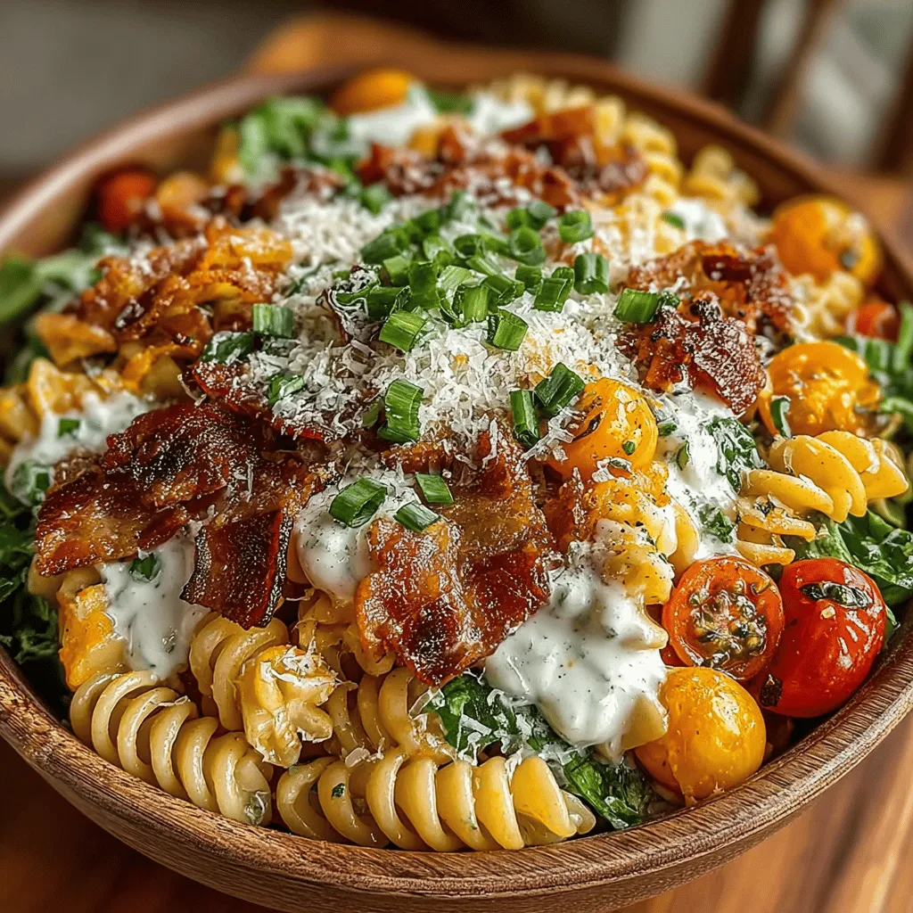 Once you have combined all the ingredients for your Bacon-Lettuce-Tomato Pasta Delight, it's time to focus on the finishing touches that will elevate this dish in both flavor and presentation. A crucial step in preparing pasta salads is allowing the dish to chill before serving. Chilling the salad not only enhances the flavors as they meld together, but it also improves the overall texture. Aim to refrigerate your pasta salad for at least 30 minutes to 1 hour. This allows the dressing to soak into the pasta and greens, creating a deliciously cohesive dish.