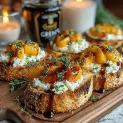 To start, select ripe, juicy peaches as they will provide the best flavor for your bruschetta. Begin by washing the peaches thoroughly, then slice them in half and remove the pit. For added ease, you can blanch the peaches in boiling water for about 30 seconds, which makes peeling them much simpler. Once peeled, dice the peaches into small, bite-sized pieces.