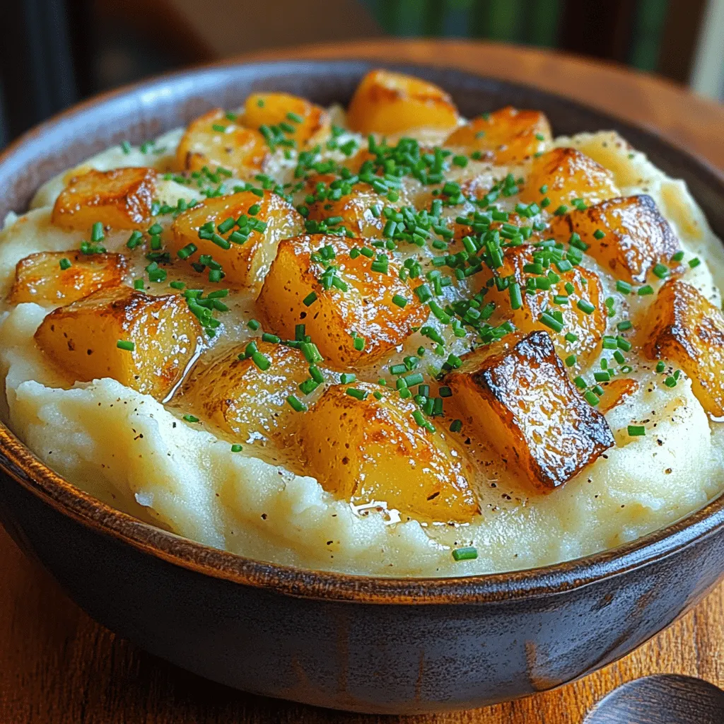 In the realm of comfort food, few dishes hold a candle to the humble mashed potato. This beloved staple has graced dining tables for generations, offering warmth and satisfaction with every velvety bite. Mashed potatoes are not just a side dish; they are a culinary hug, a dish that can turn an ordinary meal into an extraordinary experience. Among the myriad of mashed potato recipes, the Creamy Garlic Dream Mashed Potatoes stand out, elevating the traditional preparation with the rich flavors of garlic, cream, and sour cream. This recipe transforms simple ingredients into a luxurious side that is perfect for any occasion, from holiday feasts to casual weeknight dinners.