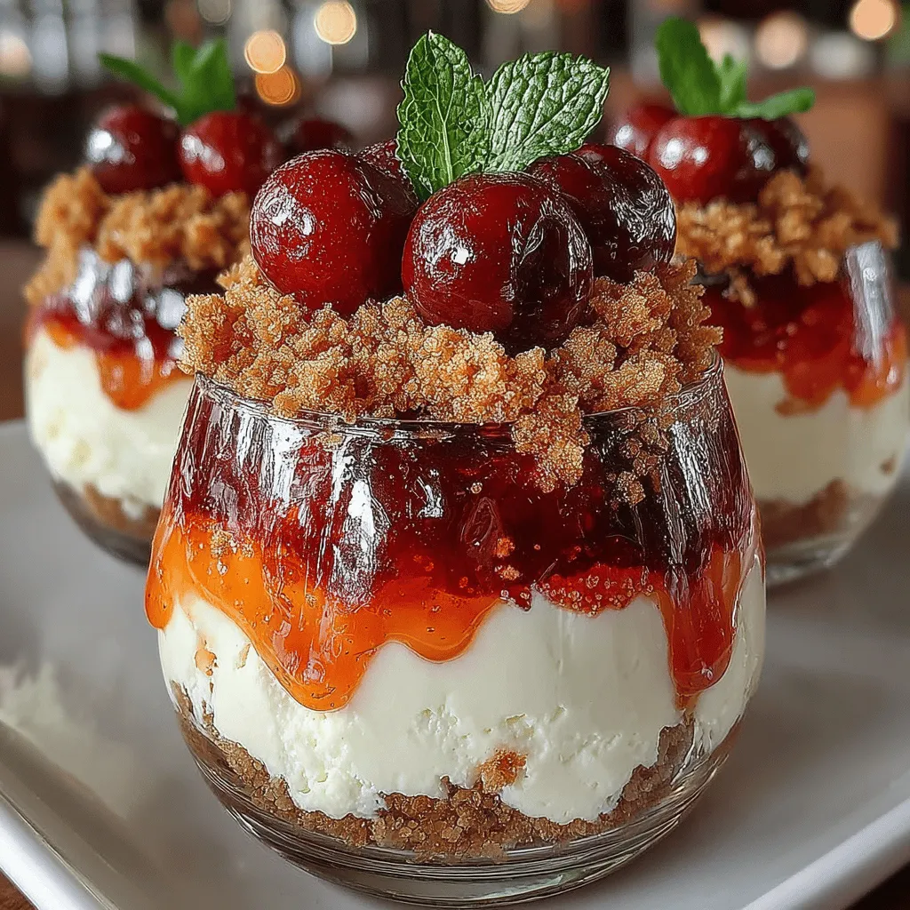 Indulging in a dessert that's both delicious and visually pleasing can elevate any gathering or personal treat. Cherry Delight Parfaits offer a delightful combination of creamy textures, tart cherries, and the crunch of graham crackers. This no-bake dessert is not only easy to prepare but also perfect for any occasion, whether it's a summer picnic or a cozy dinner party.