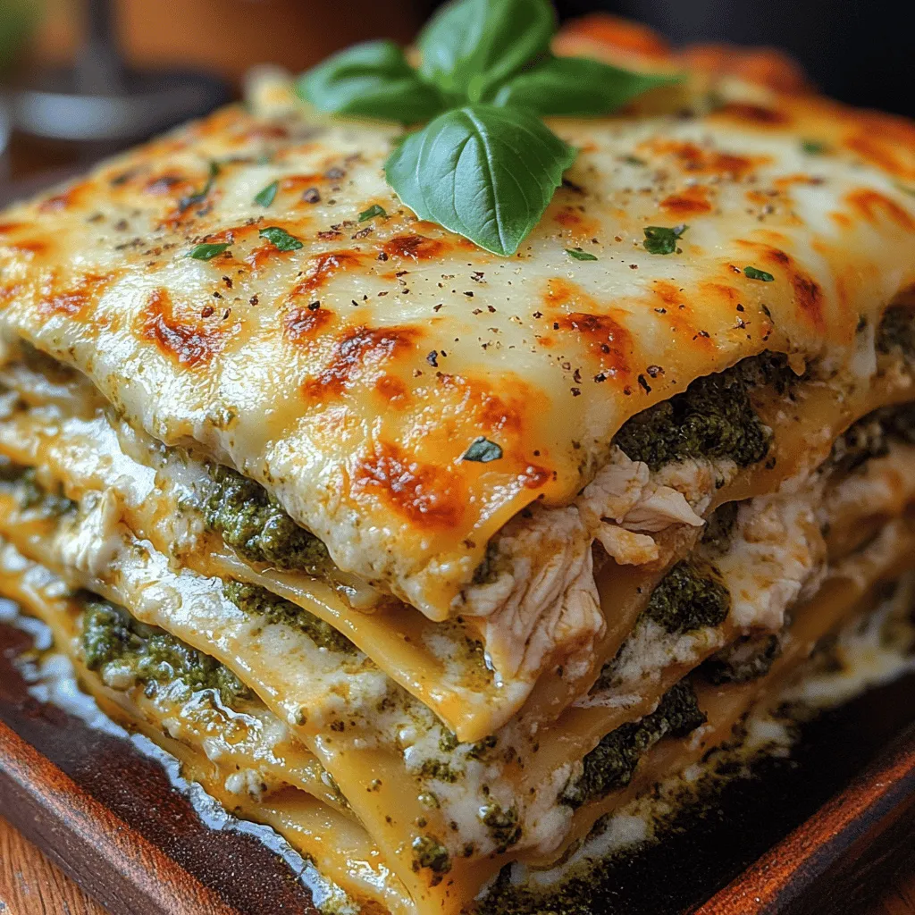 When it comes to comfort food, few dishes can rival the sheer satisfaction of lasagna. Creamy Pesto Chicken Lasagna takes this classic dish to new heights, offering a delightful blend of flavors and textures that will make it a favorite at your dining table. Imagine layers of tender pasta enveloped in a velvety creamy pesto sauce, succulent pieces of chicken, and a medley of cheeses that melt together in perfect harmony. This dish is not only visually stunning but also a feast for the palate, making it an ideal choice for family dinners, celebrations, or casual gatherings.