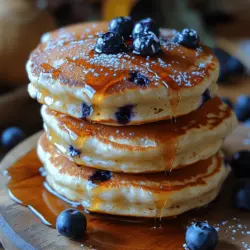Fluffy Ricotta Blueberry Hotcakes are not just your average pancakes; they’re a delightful twist on a classic breakfast staple that has captured the hearts of breakfast enthusiasts everywhere. These hotcakes combine the rich, creamy texture of ricotta cheese with the sweet burst of juicy blueberries, resulting in a stack of fluffy, mouthwatering pancakes that will elevate any morning meal. The balance of flavors and textures in this dish makes it a standout choice for a weekend brunch or a special treat any day of the week.
