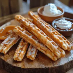 Churros and waffles are two beloved comfort foods that have captured the hearts and taste buds of many. Churros, with their crispy exterior and soft, doughy interior, are often enjoyed at carnivals and fairs, while waffles, with their fluffy texture and golden-brown grid pattern, are a staple at breakfast tables around the world. Imagine combining these two delightful treats into one irresistible snack—welcome to the world of crispy spiced churro waffle sticks. This innovative fusion offers a new way to enjoy the best of both worlds, making it a perfect addition to your brunch menu, a sweet treat for dessert, or a fun snack for any time of day.
