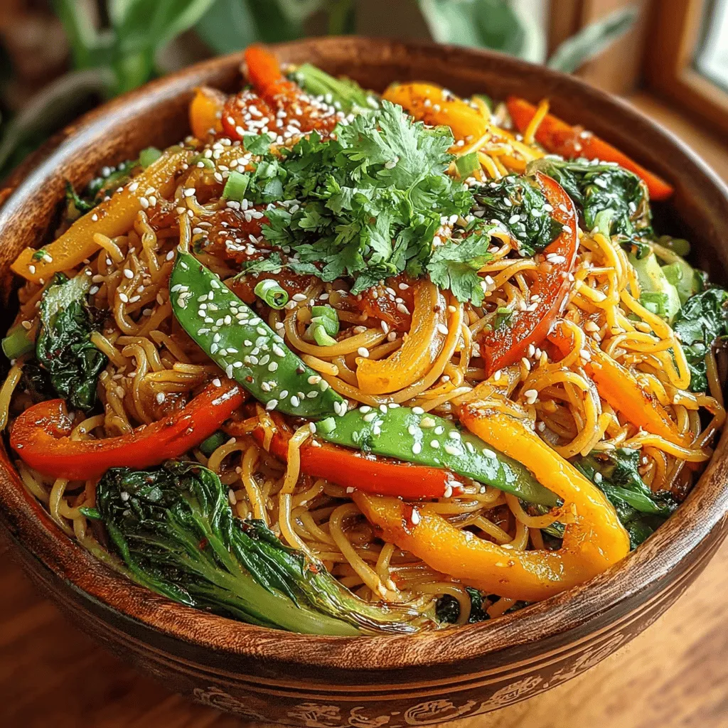 The origins of Sticky Ginger Garlic Noodle Stir Fry can be traced back to the vibrant street food culture of Asia, where quick, flavorful meals are prepared on the go. Street vendors often whip up stir-fried noodles, showcasing a variety of techniques that emphasize the importance of fresh ingredients and bold flavors. This dish draws inspiration from those culinary traditions, marrying the timeless appeal of ginger and garlic with a modern twist.