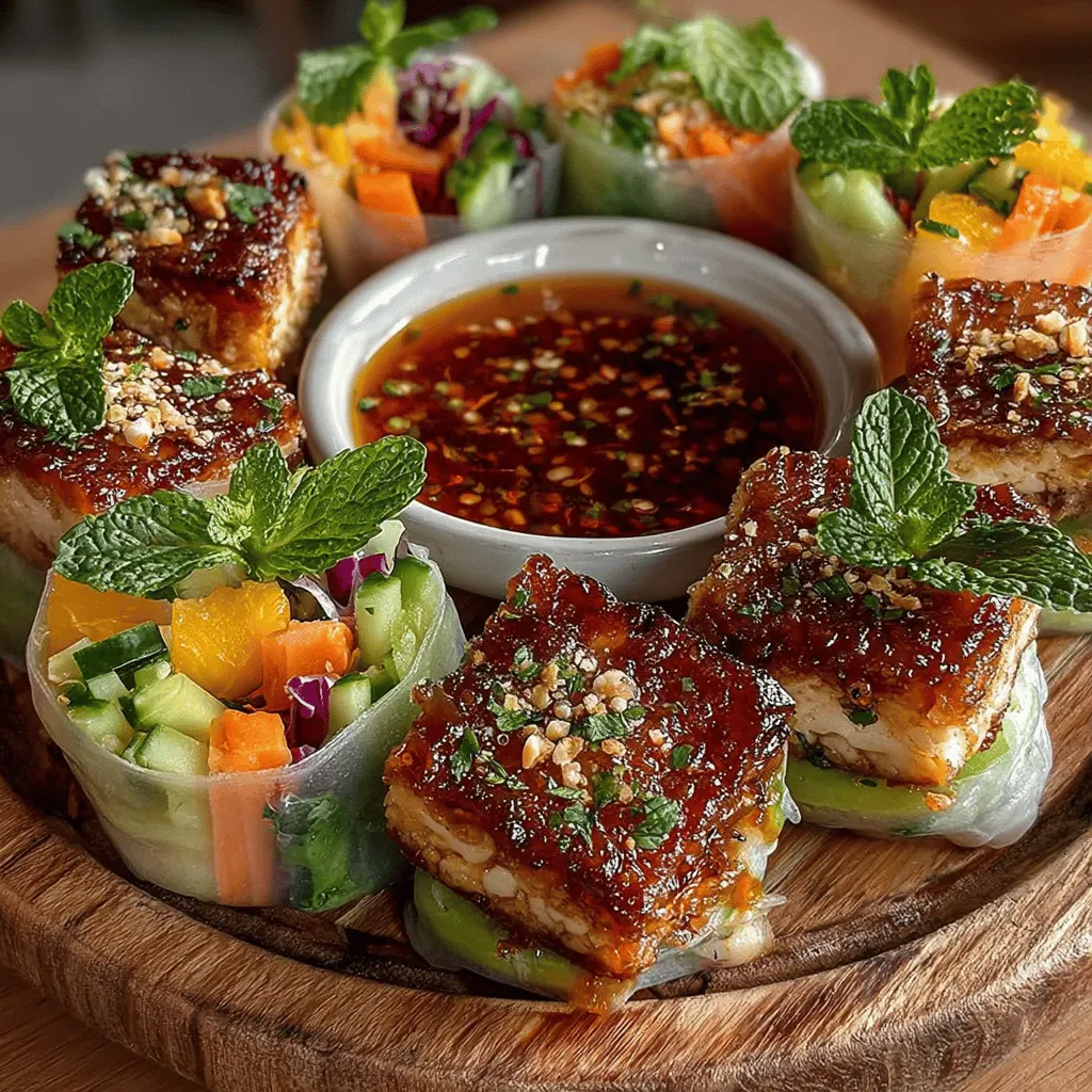 Chili Lime Tofu Rice Paper Rolls are a vibrant and flavorful dish that combines a medley of fresh ingredients wrapped in delicate rice paper. This fusion of flavors and textures not only makes for an appetizing starter but also serves as a light and nutritious meal option. The combination of marinated tofu, crisp vegetables, and aromatic herbs creates a culinary experience that is as satisfying to eat as it is enjoyable to prepare. These rolls are particularly popular in various Asian cuisines, where fresh ingredients are celebrated for their flavor and health benefits.