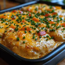 Creamy Ranch Chicken Bake is a comforting and hearty dish that promises to be a favorite among families looking for an easy and satisfying weeknight dinner. This delightful recipe combines tender chicken with a rich, flavorful sauce, creating a meal that is both comforting and indulgent. The beauty of this dish lies not only in its delicious taste but also in its simplicity, making it a perfect choice for busy evenings when time is of the essence. Furthermore, the versatility of Creamy Ranch Chicken Bake allows for numerous variations, inviting cooks to customize it with an array of vegetables or toppings to suit their preferences.