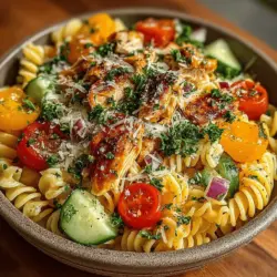 As the temperatures rise and outdoor gatherings become more frequent, cold pasta salads emerge as a quintessential dish for summer picnics, barbecues, and casual lunches. They are not only easy to prepare and transport but also incredibly versatile, allowing you to mix and match ingredients based on personal preferences and seasonal availability. One recipe that stands out in this category is the Zesty Cold Chicken Pasta Salad. This delightful dish combines tender pasta, succulent chicken, and a medley of fresh vegetables, all tossed in a vibrant lemon vinaigrette that brings everything together.