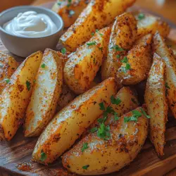 Crispy Cajun potato wedges are not just a side dish; they are a culinary experience that bursts with flavor and texture. This delightful recipe captures the essence of Cajun cuisine, known for its bold spices and a rich tapestry of flavors that make each bite an adventure. Whether served alongside your favorite protein, featured on a party platter, or enjoyed as a satisfying snack, these potato wedges are sure to please a crowd. Their crispy exterior and soft, fluffy interior create a perfect balance that elevates any meal, making them an ideal addition to family dinners or casual gatherings.