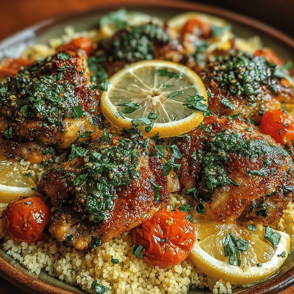 Introducing the Zesty Lemon Basil Couscous with Herb-Roasted Chicken, a dish that encapsulates the essence of fresh, vibrant flavors and wholesome ingredients. This delightful recipe is not only a feast for the senses but also a celebration of health and nutrition. With its zesty lemon notes complemented by aromatic basil, this meal is perfect for those seeking a light yet satisfying dining experience. The combination of succulent herb-roasted chicken and fluffy couscous creates a harmonious balance that pleases the palate and nourishes the body.