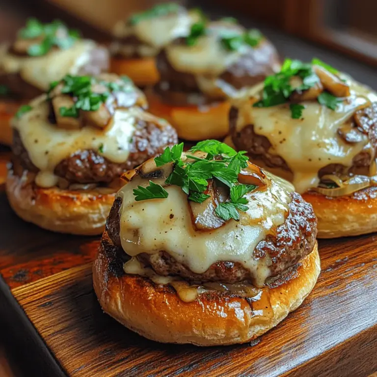 If you're in search of a delicious, crowd-pleasing dish that combines the earthy richness of mushrooms with the creamy, nutty flavor of Swiss cheese, look no further than these mouthwatering savory mushroom Swiss sliders. Perfect for game day, family gatherings, or a quick weeknight dinner, these sliders are not only easy to prepare but also pack a punch in terms of flavor and satisfaction.