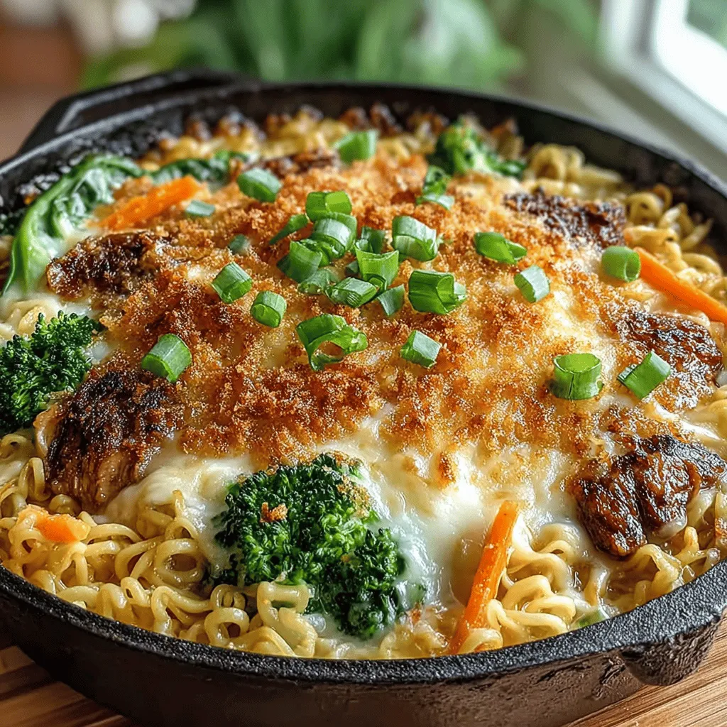 When it comes to mealtime, few things are as comforting and satisfying as a hearty dish that combines vibrant flavors and a touch of creativity. The Ginger Teriyaki Chicken Ramen Bake perfectly embodies this concept, transforming humble ramen noodles into a delightful baked casserole that is sure to become a family favorite. Infused with the zest of ginger, the sweetness of teriyaki sauce, and a medley of fresh vegetables, this dish is not only a feast for the senses but also offers a nutritious, well-rounded meal.