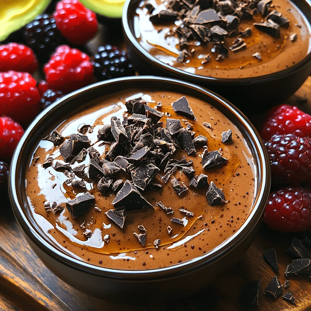 To truly appreciate this decadent dark chocolate avocado mousse, it's essential to delve into the key ingredients that make it not only delicious but also nutritious. Each component plays a vital role in both flavor and health benefits, ensuring that every spoonful is a delightful experience.