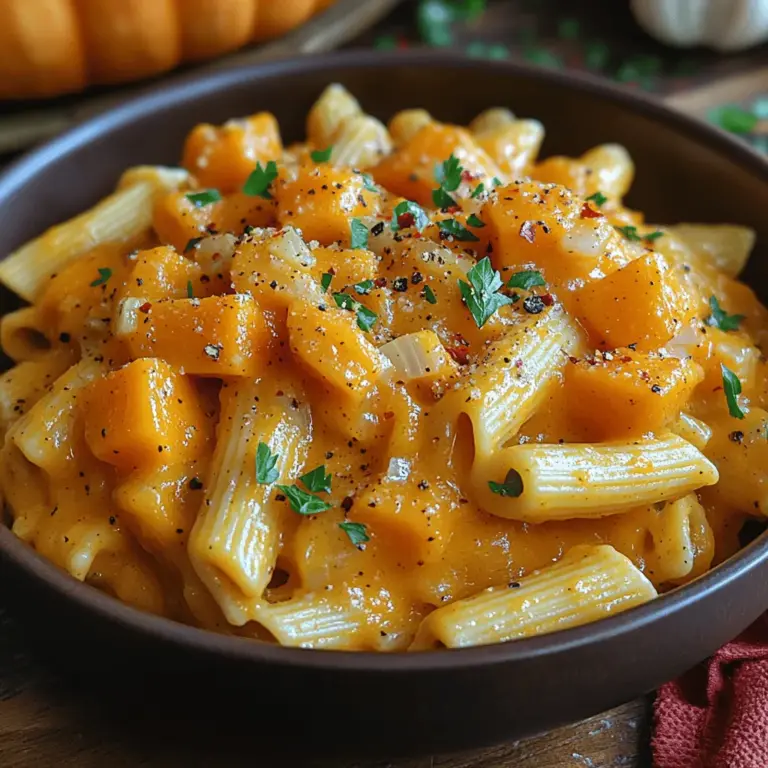As the leaves change color and the air turns crisp, there’s an undeniable allure to comfort food that embraces the essence of fall. Among the myriad of seasonal dishes, Velvety Butternut Squash Penne stands out, offering a harmonious blend of creamy texture and rich flavor that elevates a simple pasta meal into a comforting culinary experience. This dish not only embodies the warm, earthy tones of autumn but also introduces a delightful medley of taste and healthfulness that makes it a staple for both casual dinners and festive gatherings.