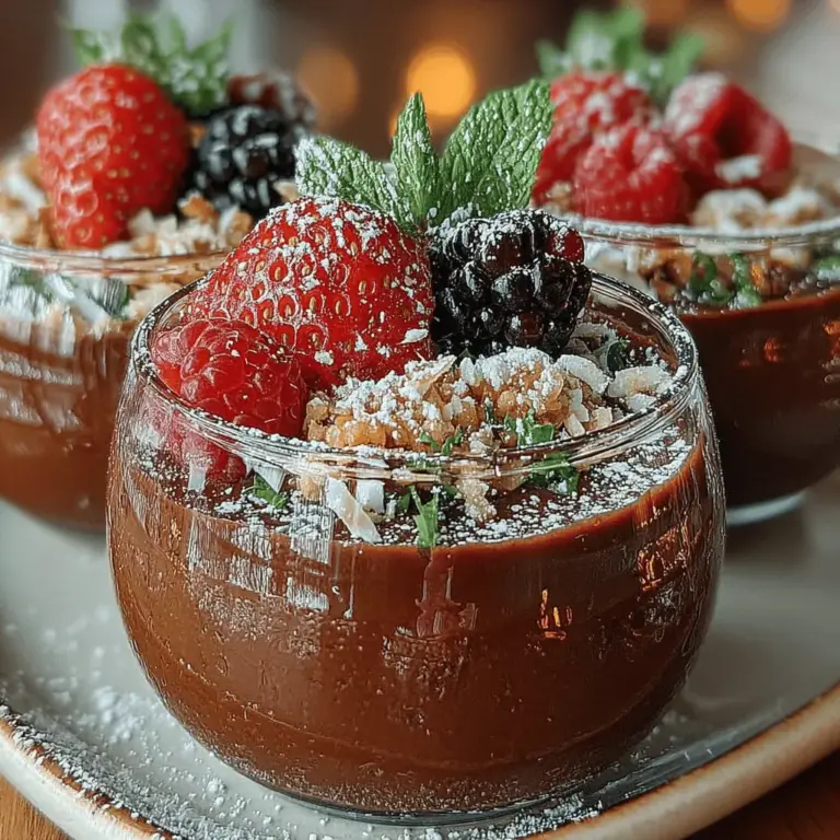 In recent years, there has been a remarkable shift in how we view desserts. As health-conscious eating becomes more prevalent, many are seeking alternatives that not only satisfy their sweet tooth but also provide nutritional benefits. The growing popularity of healthy dessert options has led to innovative recipes that combine indulgence with wellness. Among these delightful creations is the Velvety Avocado Chocolate Bliss, a luscious dessert that boasts a rich chocolate flavor while packing in essential nutrients.