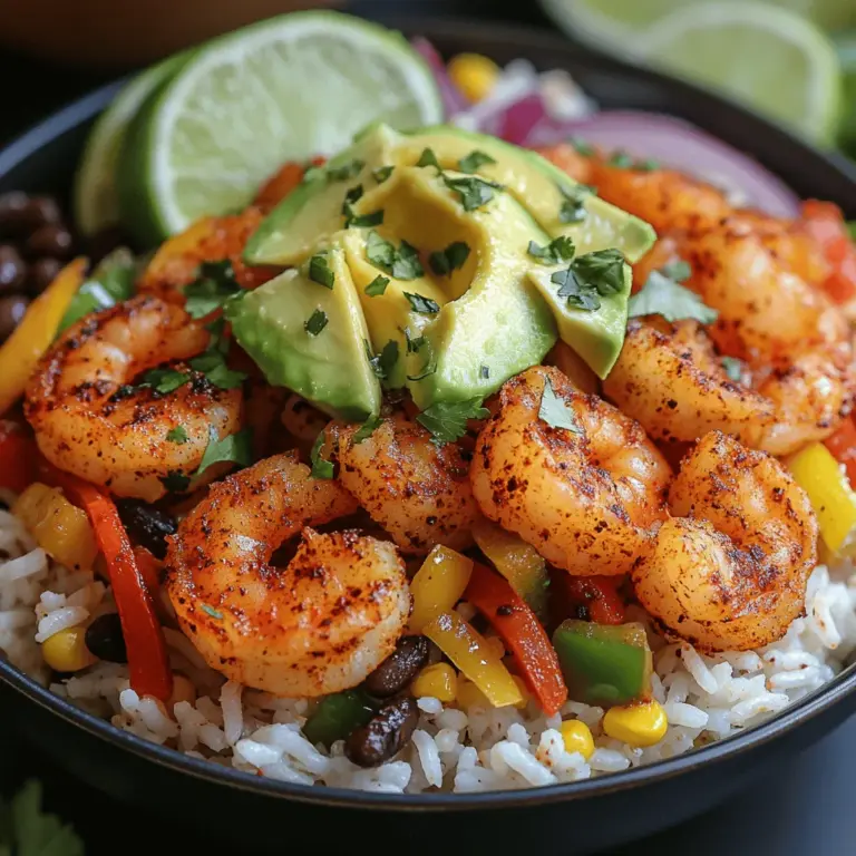 If you're on the hunt for a vibrant, flavorful dish that marries health with satisfaction, look no further than crispy shrimp fajita bowls. This delightful meal is packed with the bold flavors of perfectly seasoned shrimp, colorful bell peppers, and a medley of fresh toppings, making it not only a feast for the taste buds but also a visual delight. Each bowl is a harmonious blend of textures and tastes, offering a satisfying crunch from the shrimp alongside the freshness of vegetables, creating a well-rounded and fulfilling meal.