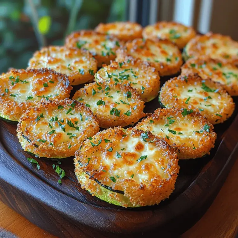 If you're on the lookout for a snack that strikes the perfect balance between indulgence and health, look no further than crispy cheesy zucchini rounds. This delightful dish transforms the humble zucchini into a mouthwatering treat that can satisfy your cravings without compromising your wellness goals. Zucchini, a versatile vegetable celebrated in various cuisines around the globe, serves as the star of this recipe. Its ability to absorb flavors and its naturally mild taste make it an ideal canvas for creating snacks that are both delicious and nutritious.