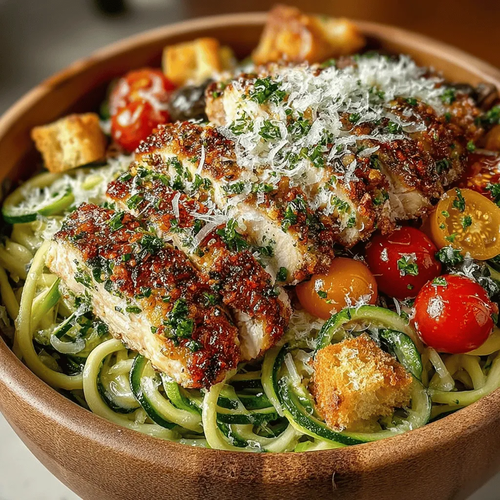 In recent years, the trend of healthy eating has surged in popularity, prompting many home cooks and food enthusiasts to explore nutritious alternatives to traditional dishes. Salads, in particular, have taken center stage in this culinary evolution, transitioning from side dishes to vibrant, satisfying meals that can stand alone. Among the myriad of salad variations emerging today, the Zesty Zucchini Noodle Chicken Caesar Salad has carved out a niche for itself as a delightful and health-conscious alternative to the classic pasta salad.