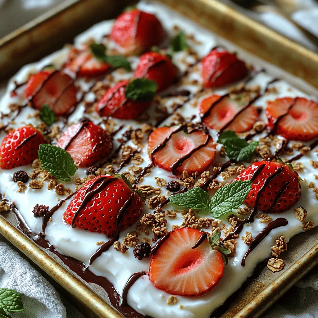 In the realm of healthy snacks, few treats can compete with the vibrant and refreshing Berry Bliss Strawberry Yogurt Bark. This delightful recipe capitalizes on the creamy goodness of Greek yogurt, coupled with the natural sweetness of strawberries, making it a perfect guilt-free indulgence. Packed with nutrients and bursting with flavor, Berry Bliss Strawberry Yogurt Bark is an ideal choice for anyone seeking a quick snack, a nutritious dessert, or a fun treat for kids. Not only is it easy to prepare, but it also offers a visually appealing presentation that is sure to impress family and friends. In this article, we will delve into the ingredients, the step-by-step preparation, and the nutritional benefits of this delightful treat, ensuring that you can create your own Berry Bliss Strawberry Yogurt Bark with ease.