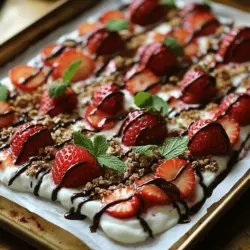 In the realm of healthy snacks, few treats can compete with the vibrant and refreshing Berry Bliss Strawberry Yogurt Bark. This delightful recipe capitalizes on the creamy goodness of Greek yogurt, coupled with the natural sweetness of strawberries, making it a perfect guilt-free indulgence. Packed with nutrients and bursting with flavor, Berry Bliss Strawberry Yogurt Bark is an ideal choice for anyone seeking a quick snack, a nutritious dessert, or a fun treat for kids. Not only is it easy to prepare, but it also offers a visually appealing presentation that is sure to impress family and friends. In this article, we will delve into the ingredients, the step-by-step preparation, and the nutritional benefits of this delightful treat, ensuring that you can create your own Berry Bliss Strawberry Yogurt Bark with ease.
