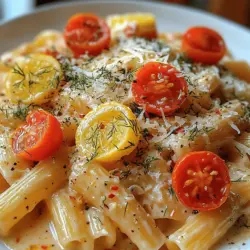 In the world of culinary delights, few dishes can rival the comforting embrace of a creamy pasta. Enter the Zesty Creamy Lemon Dill Pasta, a dish that artfully combines the richness of cream, the bright zing of fresh lemon, and the aromatic freshness of dill. This recipe is not only a feast for the palate but also a visual delight, making it an ideal choice for a weeknight dinner or a quick yet sophisticated lunch option. Whether you're entertaining guests or simply looking to indulge in a cozy meal at home, this pasta dish promises to impress.