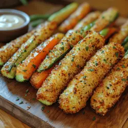 In a world where health-conscious eating is increasingly embraced, the culinary landscape has transformed to accommodate a variety of dietary preferences without sacrificing flavor or enjoyment. One such innovation is the air fryer, a kitchen appliance that has redefined how we prepare our favorite snacks and meals. Among the myriad of dishes that can be created with this appliance, crunchy air-fried veggie sticks stand out as a wholesome and satisfying option. These veggie sticks not only satisfy the craving for crunch but also deliver a robust nutritional profile that can enhance any meal or serve as a delightful snack.