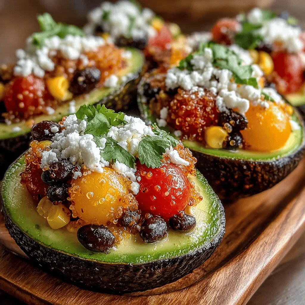 When it comes to the culinary world, presentation is just as important as flavor. Fresh herbs like cilantro or parsley play a crucial role in elevating both the aesthetics and taste of your dishes. For our Avocado Delight Boats, a sprinkle of chopped cilantro or parsley not only adds a vibrant splash of color but also infuses a refreshing flavor that complements the creamy avocado and the savory filling. These herbs are rich in antioxidants and can enhance the overall health benefits of your meal, making them an ideal garnish to include.